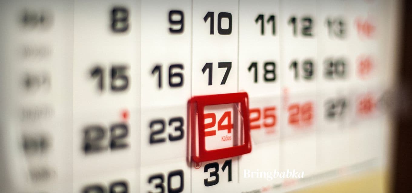 Calendar with a date circled for pet quarantine booking